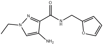 4-amino-1-ethyl-N-(2-furylmethyl)-1H-pyrazole-3-carboxamide, CAS:1001500-13-5