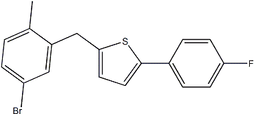 cas:1030825-20-7|2-(2-甲基-5-溴苄基)-5-(4-氟苯)噻吩