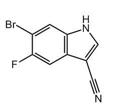 cas1211593-30-4|6-Bromo-5-fluoro-1H-indole-3-carbonitrile