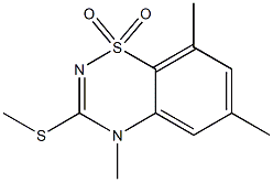4,6,8-TRIMETHYL-3-(METHYLTHIO)-4H-BENZO[E][1,2,4]THIADIAZINE 1,1-DIOXIDE,CAS1000576-94-2