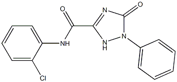 N-(2-CHLOROPHENYL)-5-OXO-1-PHENYL-2,5-DIHYDRO-1H-1,2,4-TRIAZOLE-3-CARBOXAMIDE,CAS1000576-93-1