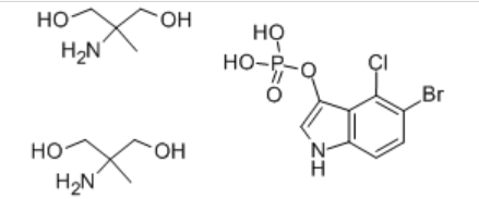 5-溴-4-氯-3-吲哚磷酸盐双(2-氨基-2-甲基-1,3-丙二醇),CAS号:107475-11-6