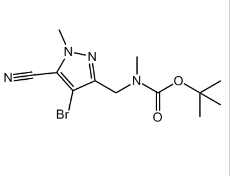 (4-溴-5-氰基-1-甲基-1H-吡唑-3-基)甲基甲基氨基甲酸叔丁酯,CAS:1454848-24-8