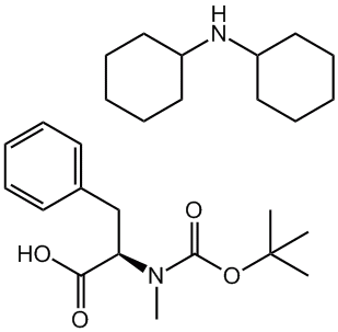 N-叔丁氧羰基-N-甲基-D-苯丙氨酸二环己胺盐,CAS102185-45-5