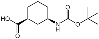 (1S,3R)-3-叔丁氧羰基氨基环己烷甲酸,CAS:222530-34-9