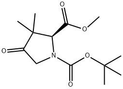 1-tert-butyl 2-methyl (2S)-3,3-dimethyl-4-oxopyrrolidine-1,2-dicarboxylate, CAS:478698-30-5
