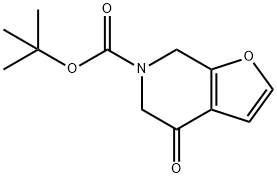 叔-丁基 4-氧亚基-4,5-二氢呋喃并[2,3-C]吡啶-6(7H)-甲酸基酯, CAS:478625-47-7