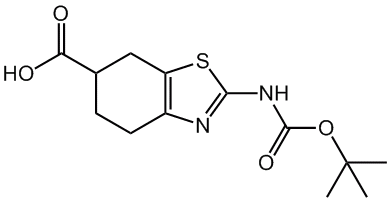 2-叔丁氧羰基氨基-4,5,6,7-四氢苯并噻唑-6-羧酸,CAS:1820683-35-9
