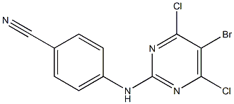 4-[(5-溴-4,6-二氯-2-嘧啶)氨基]苯甲腈,CAS: 269055-75-6