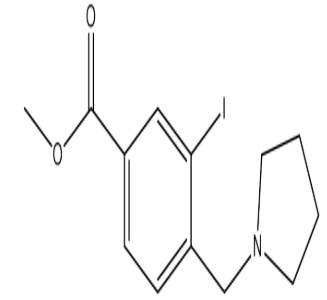 Methyl 3-iodo-4-(pyrrolidin-1-ylmethyl)benzoate，cas1131614-56-6