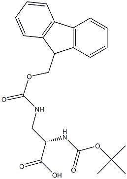(S)-3-((((9H-芴-9-基)甲氧基)羰基)氨基)-2-((叔丁氧基羰基)氨基)丙酸,CAS:122235-70-5