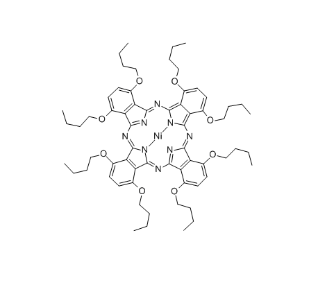 Nickel(II) 1,4,8,11,15,18,22,25-octabutoxy-29H,31H-phthalocyine Dye content cas：155773-71-0