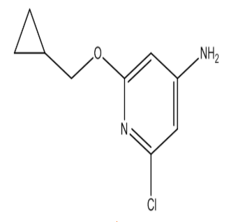 2-氯-6-(环丙基甲氧基)吡啶-4-胺，cas1186112-02-6