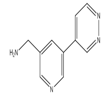 (5-(哒嗪-4-基)吡啶-3-基)甲胺，cas1346687-51-1