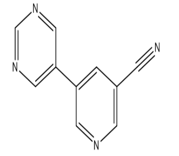 5-(嘧啶-5-基)氰吡啶，cas1346687-34-0