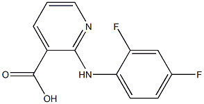 2-（2,4-二氟苯基氨基）-烟酸,CAS: 115891-10-6