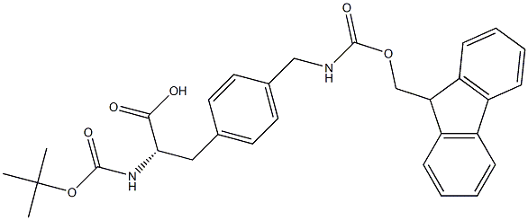 N-Boc-DL-4-氨甲基(Fmoc)苯丙氨酸,CAS:215302-49-1