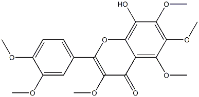 8-羟基-3,5,6,7,3′,4′-六甲氧基黄酮,CAS:1000415-56-4