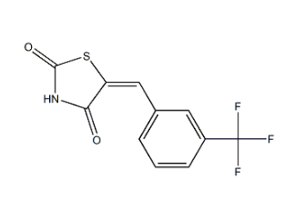 5-[[3-(三氟甲基)苯基]亚甲基]-2,4-噻唑烷二酮，cas327033-36-3