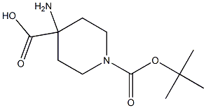 N-BOC-4-氨基-4-羧酸哌啶,CAS:183673-71-4