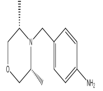 4-(((3R,5S)-3,5-Dimethylmorpholino)methyl)iline,cas1235758-90-3