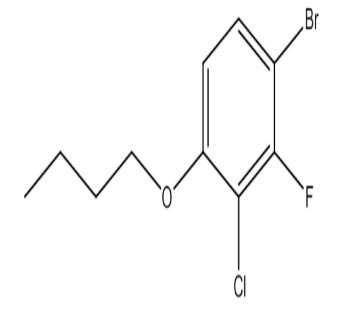 1-溴-4-丁氧基-3-氯-2-氟苯，cas909122-20-9