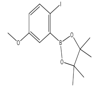 2-(2-Iodo-5-methoxyphenyl)-4,4,5,5-tetramethyl-1,3,2-dioxaborole，cas1256781-69-7