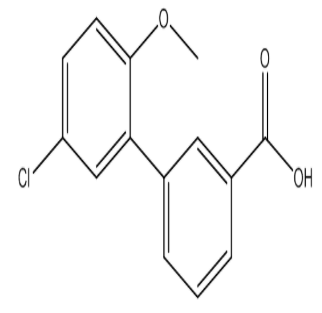 5&#039;-Chloro-2&#039;-methoxy-[1,1&#039;-biphenyl]-3-carboxylic acid，cas1170133-64-8