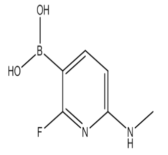 (2-Fluoro-6-(methylamino)pyridin-3-yl)boronic acid，cas909187-40-2