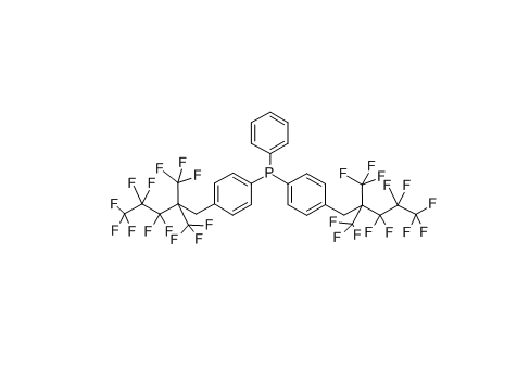 二[4-(2,2-二-(三氟甲基)-1H,1H,2H,2H-全氟苯基)苯基]苯基膦 cas：322647-83-6