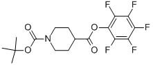 1,4-Piperidinedicarboxylicacid, 1-(1,1-dimethylethyl) 4-(2,3,4,5,6-pentafluorophenyl) ester,cas:294885-28-2