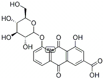 大黄酸-8-O-β-D-葡萄糖苷,CAS:34298-86-7