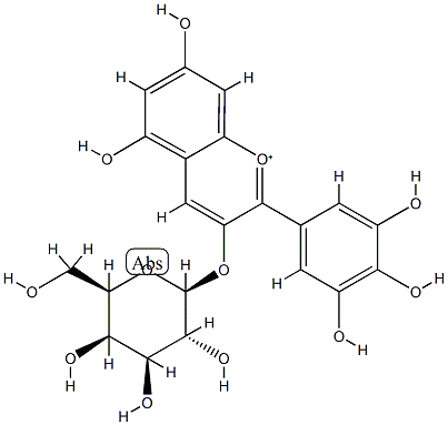 飞燕草素-3-O-半乳糖苷,CAS:197250-28-5