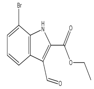 7-溴-3-甲酰基-1H-吲哚-2-甲酸乙酯，cas586336-56-3