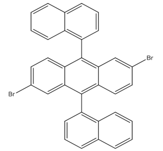 2,6-二溴-9,10-二(1-萘)蒽,cas914306-89-1