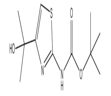 叔 - 丁基(4 - (2 - 羟基 - 2 - 基)噻唑 - 2 - 基)氨基甲酸叔丁酯，cas876756-13-7
