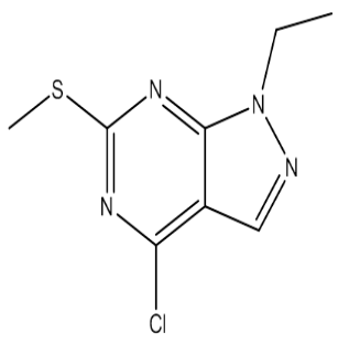 4-Chloro-1-ethyl-6-(methylthio)-1H-pyrazolo[3,4-d]pyrimidine，cas1220517-81-6