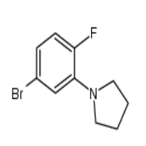 1-(5-溴-2-氟苯基)吡咯烷，cas1280786-82-4