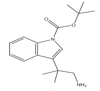 3-(1-氨基-2-甲基丙-2-基)-1H-吲哚-1-羧酸叔丁酯，cas942148-12-1