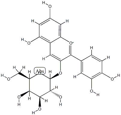 矢车菊素-3-O-半乳糖苷,CAS:142506-26-1