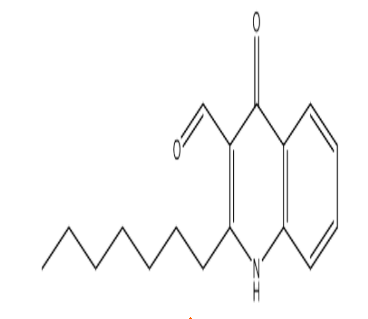 2-庚基-1,4-二氢-4-氧代-3-喹啉甲醛，cas402718-53-0