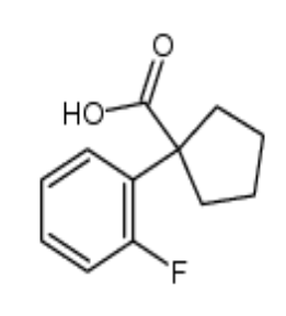 1-(2-氟苯基)环戊羧酸，cas214262-96-1