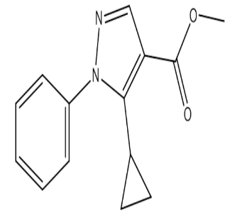 Methyl 5-cyclopropyl-1-phenyl-1H-pyrazole-4-carboxylate，cas1150164-48-9