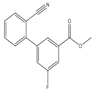 Methyl 2&#039;-cyo-5-fluoro-[1,1&#039;-biphenyl]-3-carboxylate，cas1352318-48-9