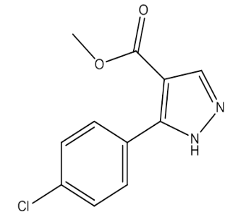 Methyl 5-(4-chlorophenyl)-1H-pyrazole-4-carboxylate，cas135641-70-2
