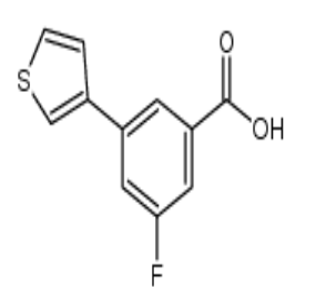 3-Fluoro-5-(thiophen-3-yl)benzoic acid，cas1261925-85-2