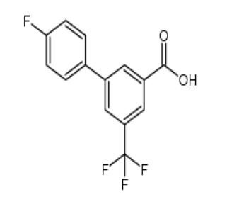 4&#039;-Fluoro-5-(trifluoromethyl)-[1,1&#039;-biphenyl]-3-carboxylic acid，cas1262010-56-9
