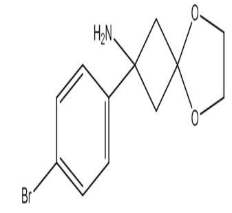 2-(4-溴苯基)-5,8-二氧杂螺[3.4]辛-2-胺，cas1199556-85-8