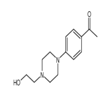 1-(4-(4-(2-羟基乙基)哌嗪-1-基)苯基)乙酮，cas166438-77-3