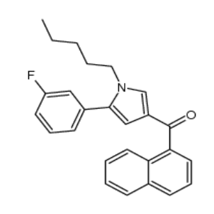 (5-(3-氟苯基)-1-戊基-1H-吡咯-3-基)(萘-1-基)甲酮，cas914458-31-4